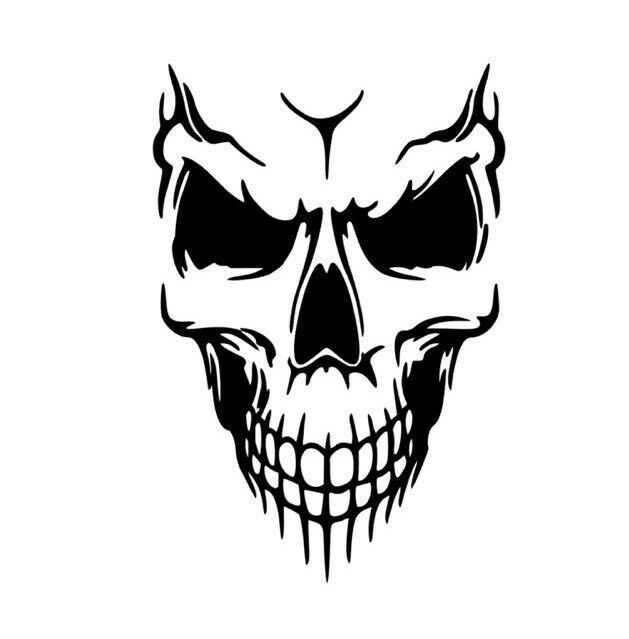 Totenkopf / Skull / Punisher Aufkleber Sticker Motorrad und Auto