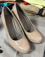 Tamaris Lack Pumps High Heels nude beige Gr. 39 Top! Bayern - Kleinkahl Vorschau