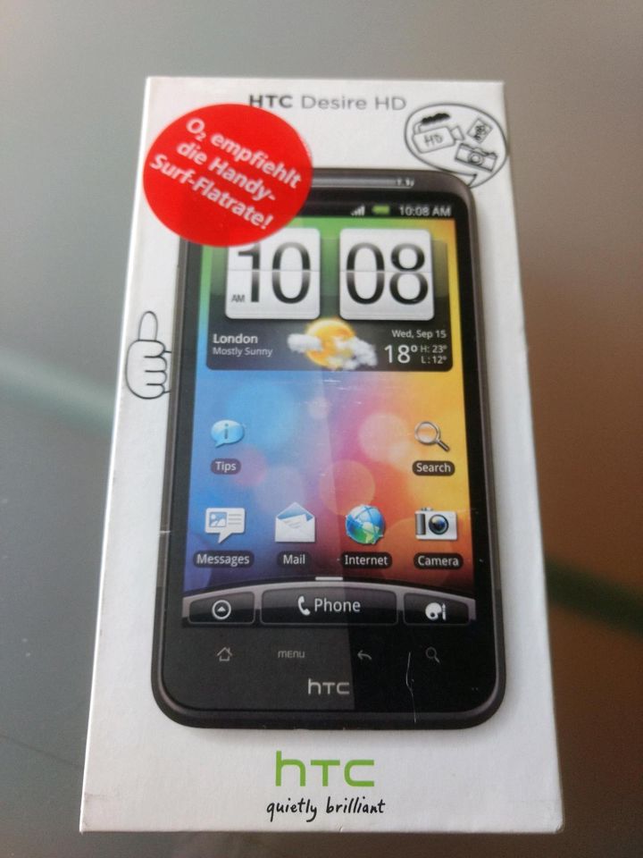 HTC Desiree HD Verpackung und Zubehör in Herne