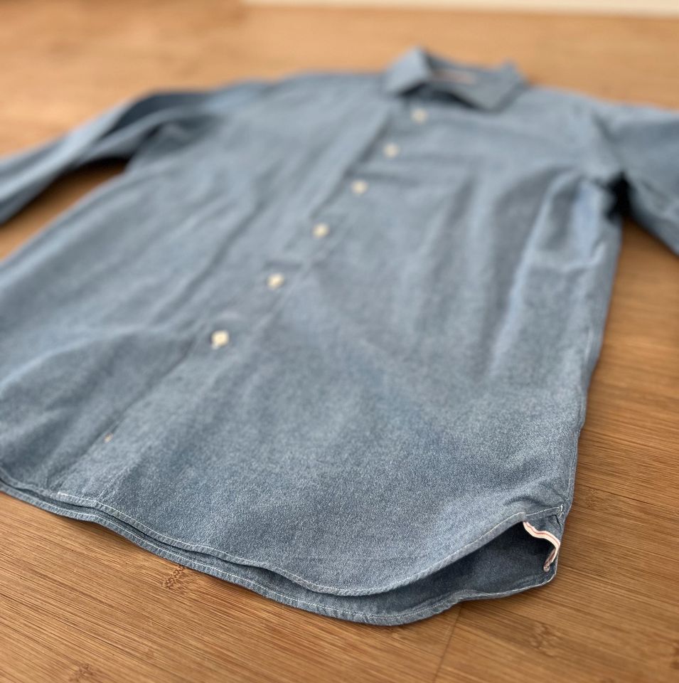 ABCL LIGHTWEIGHT DENIM SHIRT SELVAGE L MADE IN ITALY NP: 190€ TOP in Berlin