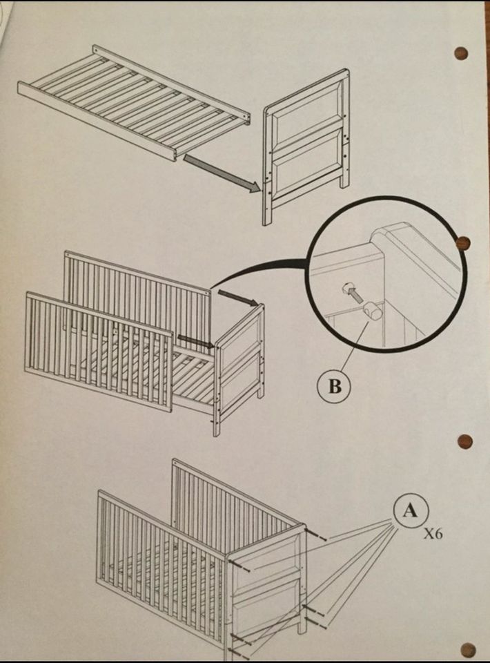 TICAA „Provence“ Babybett Kinderbett aus Buche Massivholz in Stuttgart