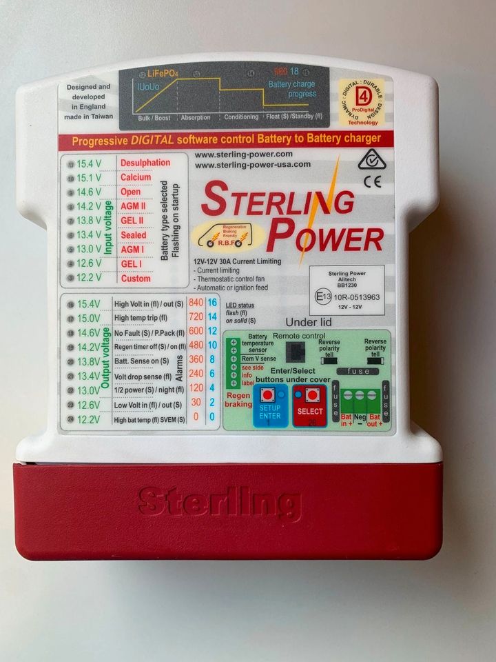 Sterling Power DC-DC Ladegerät BB1230 12V-12V 30A Boot/Wohnmobil in Ingolstadt