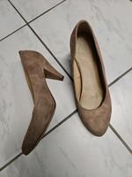 Pumps Wildleder Optik beige braun 39 Bayern - Oberasbach Vorschau