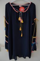 Tessora Kleid Dunkelblau Langarm Viskose Boho Hippie Quasten S M München - Au-Haidhausen Vorschau