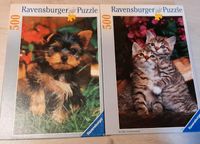 Puzzle Hund Katzen Ravensburger 500 Teile Sachsen-Anhalt - Landsberg (Saalekreis) Vorschau