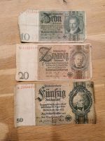 Reichsmark Reichsbanknote alte Scheine 10, 20, 50 Sammler Nordrhein-Westfalen - Niederkrüchten Vorschau