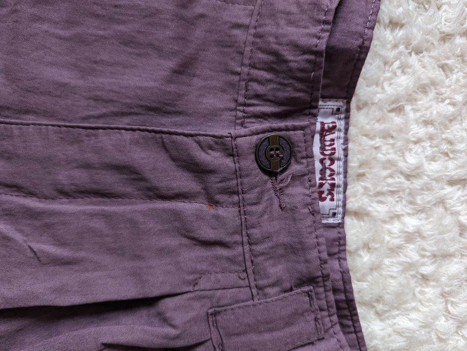 Vintage Hose Stoffhose high waisted Bundfalten 80s 80er violett in Kiel