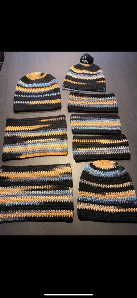 Woll Mütze Beanie Schal Stirnband  Loop schwarz Damen Herren Neu in Waren (Müritz)