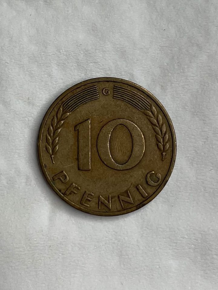 Seltene 10 Pfennig G 1950 - Münze in Dortmund