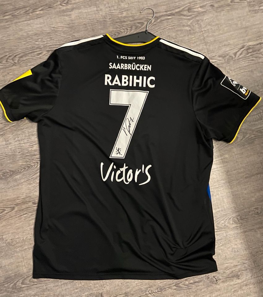 1 Fc Saarbrücken Trikot Original Unterschrift Rabihic 3xl in Saarbrücken