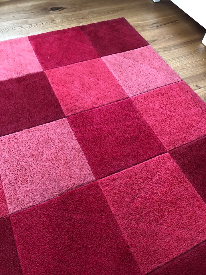 KURZFLOR TEPPICH CUBE / QUBE Excellent ~ 190 x 290 cm ROT Würfel in Germering