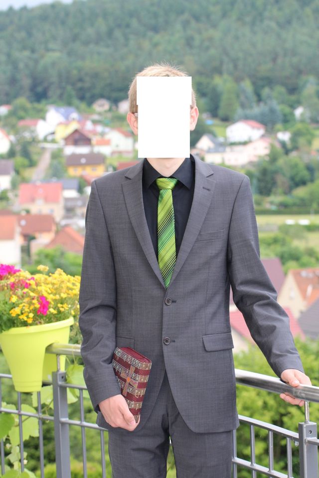 Anzug Jacket Hose Kommunion Firmung Jugendweihe Größe 90 L M S XL in Merkers-Kieselbach