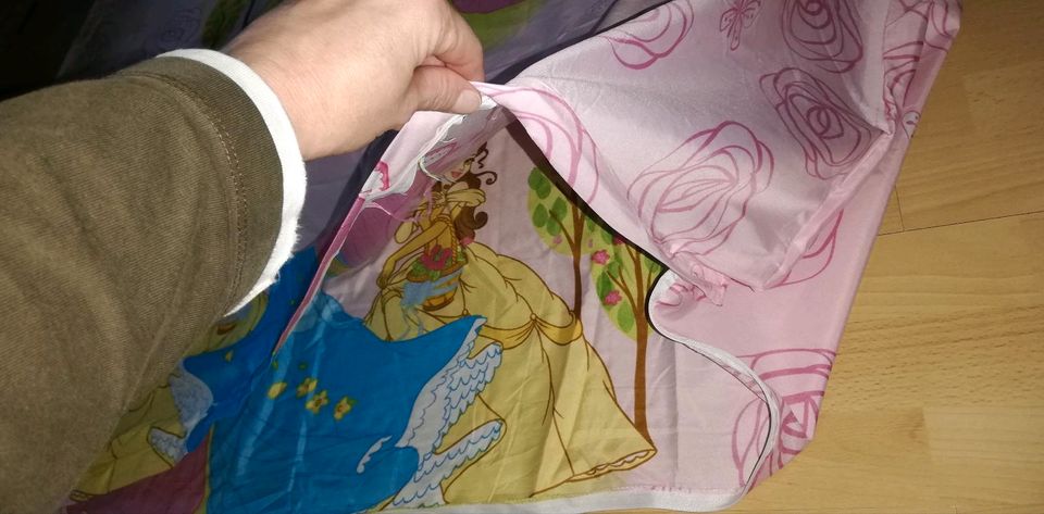 Bettwäsche 135x200 Disney Prinzessin Reißverschluss rosa Mädchen in Sereetz