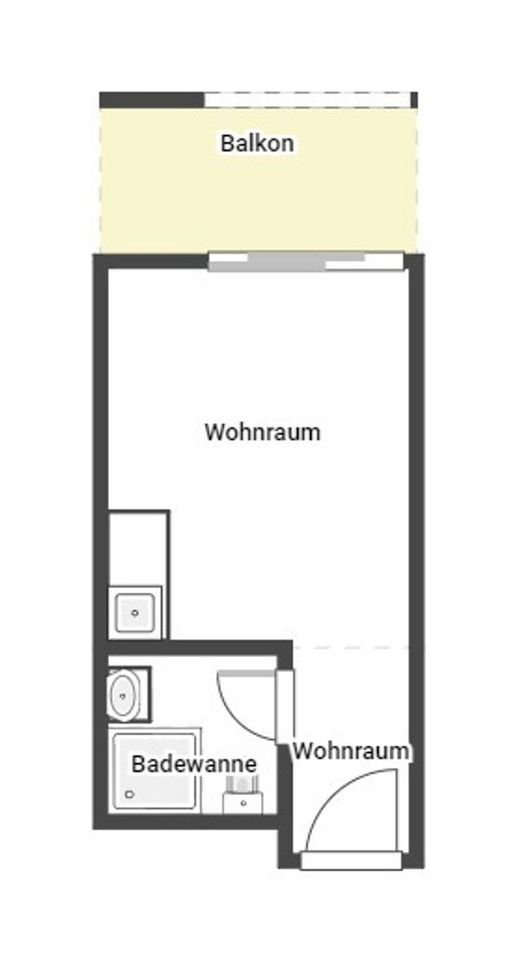 Vermietetes, möbliertes Neubauapartment in sehr guter, zentraler Wohnlage in Nürnberg (Mittelfr)