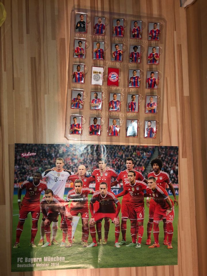 FC Bayern Autogramme 2014/2015 Poster in Wendelstein