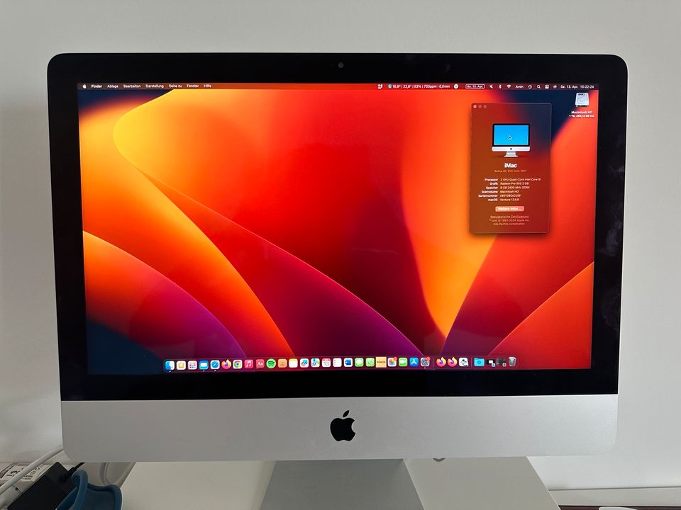 Apple iMac 21,5" Retina 4K, 1TB Samsung SSD, 3GHz intel Quad-Core in Frankfurt am Main
