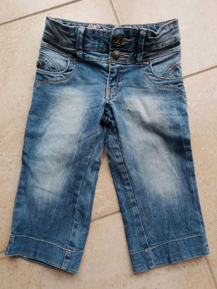 MAYORAL Jeans Hose 3/4 lang Gr. 110 Bundweite variabel  Neuwertig in Weinböhla