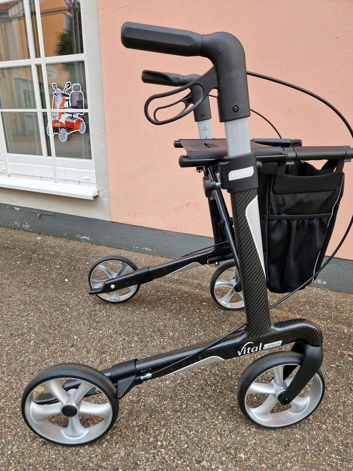 NEUER ROLLATOR "VITAL CARBON" Der Leichte v. Russka ! in Inchenhofen