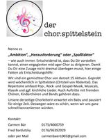 Chorleiter Chorleiterin Chorleitung Bayern - Rödental Vorschau