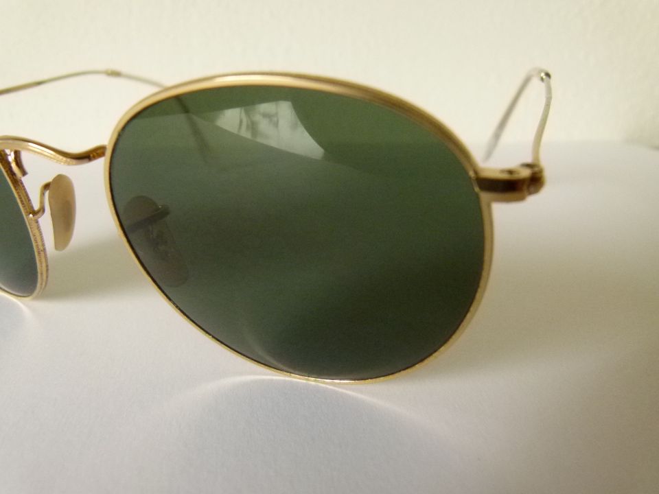 Ray Ban Round Metal Retro Sonnenbrille - Gold (RB3447 001 53-21) in Leonberg