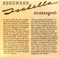 Borgward Isabella Coupe Stuttgart - Möhringen Vorschau