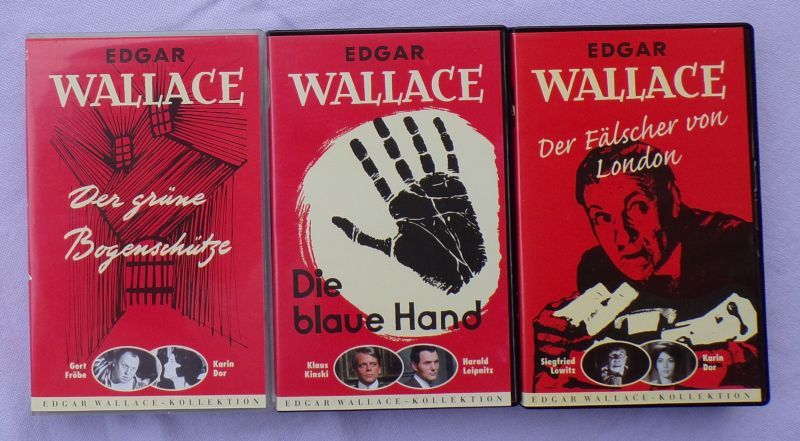 35 EDGAR WALLACE  Filme Videos Rote Serie + 3 GESCHENKE!!! in Fulda