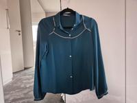 ORSAY Bluse Blau-Grün Hemd Silber Ziernähte - Gr. 36 Niedersachsen - Meppen Vorschau
