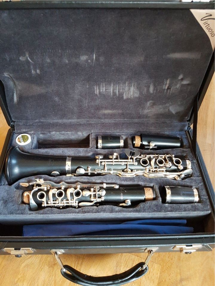 Klarinette B, Schreiber  D-45 Virtuoso, 22/6 Dt., generalüberholt in Seeburg (Niedersachsen)