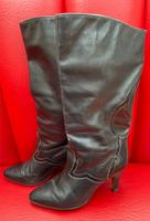 Peter Kaiser Leder Stiefel  4 1/2 Vintage schwarz " Kult " Niedersachsen - Meine Vorschau