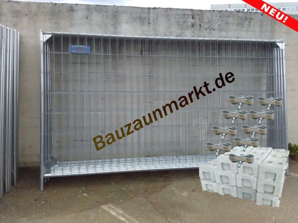 Bauzaun-Set MZ3 10x Bauzaun mit verstärkten Ecken inkl. Zubehör in Frankfurt am Main