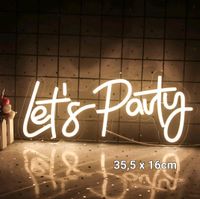 Let's Party Leuchtreklame LED Neonlicht USB Nachtlicht Partybeleu Nordrhein-Westfalen - Rheda-Wiedenbrück Vorschau