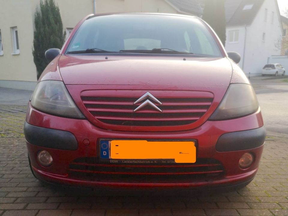 TÜV-NEU Citroën C3 1.4L HDi 16V Rot Diesel Schrägheck Kombi Auto in Brühl