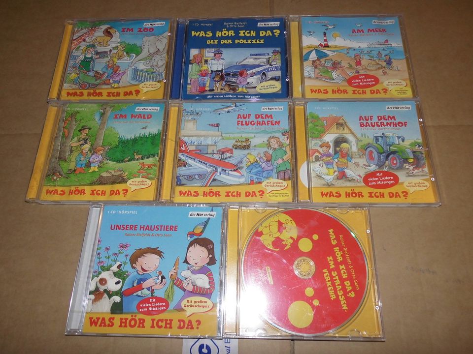 Ich biete hier 8 CD`s von Was Hör ich Da ?, an, siehe Foto in Heinsberg