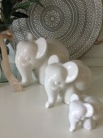 Keramik Elefanten 3er Gruppe weiss lasiert Leipzig - Knautkleeberg-Knauthain Vorschau