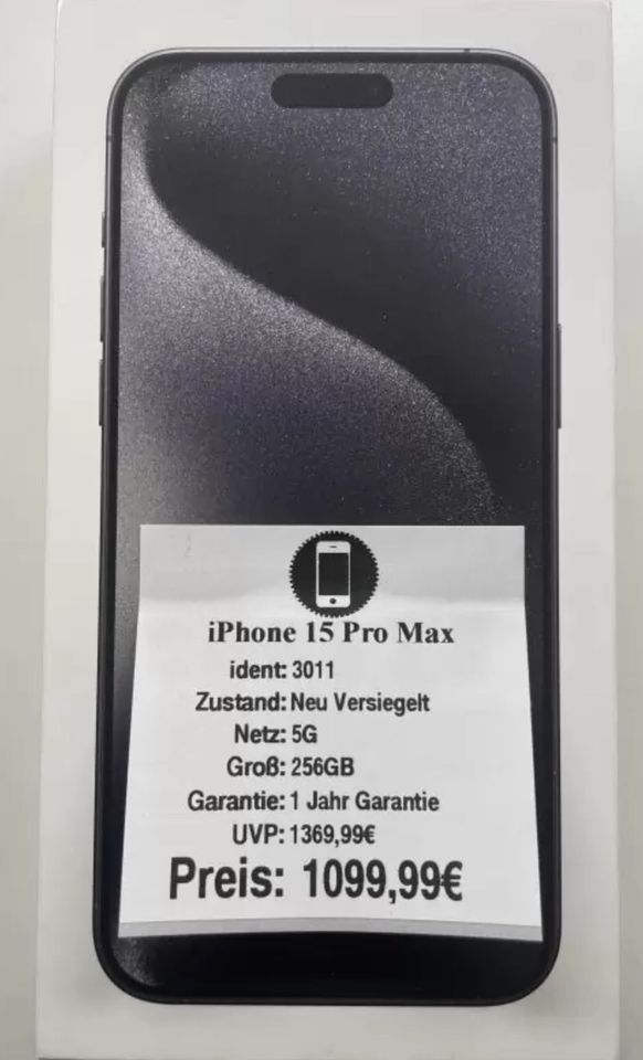 iPhone 15 Pro Max Neu Versiegelt 256GB in Passau