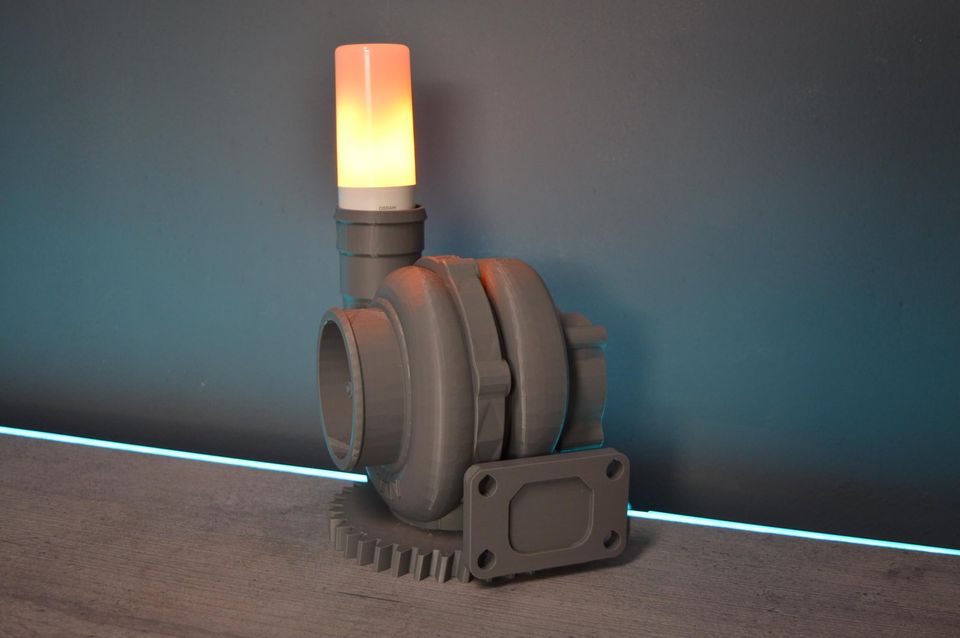 Turbo Lampe Turbolader Turbolampe LED Flamme Deko in Konradsreuth