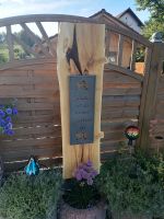 Gartendeko aus Holz, handgemacht, Metallschild, Stele Bayern - Steinberg am See Vorschau