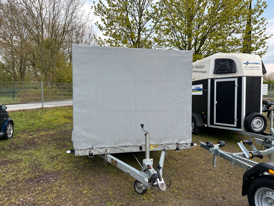 Humbaur Autotrailer Kippbar mit Hochplane gebraucht in Owschlag