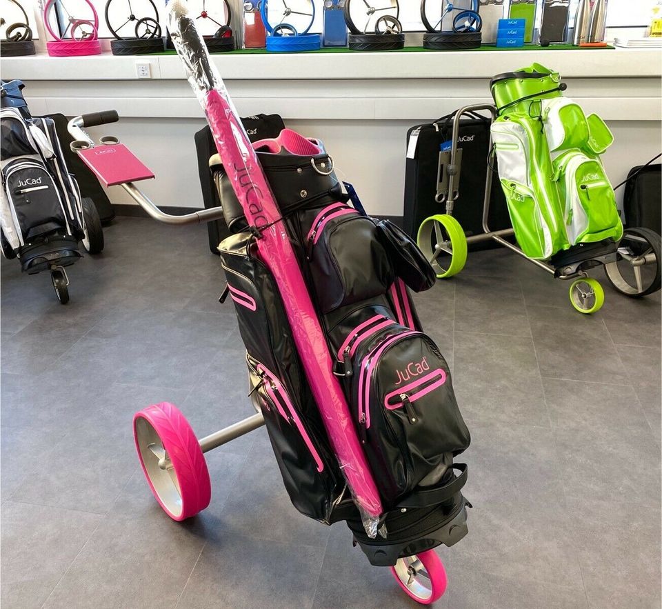 JuCad Titan Classic Elektro Golftrolley Pink Lady - Komplettset in Limburg