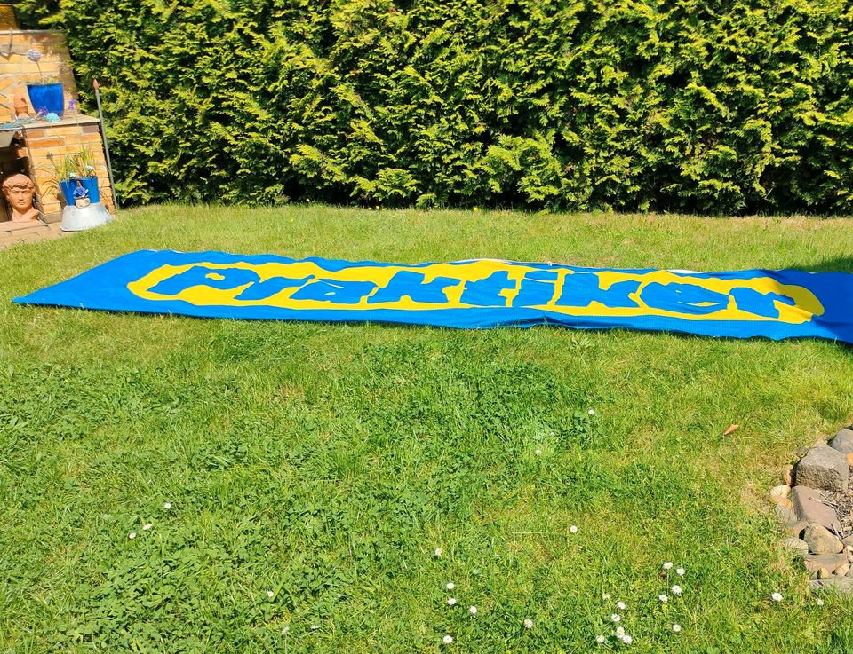 Praktiker Fahne Banner Baumarkt Größe 4,7m x 1,1m in Wolfen