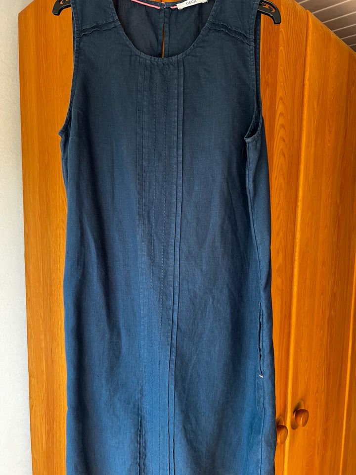 Kleid Leinen Cecil Gr.S dunkelblau in Waldböckelheim