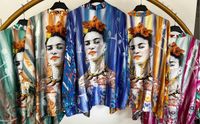 Damen Übergrösse Frida Kahlo Muster Bluse Retro Vintage Style Rheinland-Pfalz - Mainz Vorschau