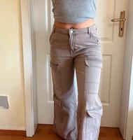 H&M Denim cargo jeans hose 42 sommer vintage gothic grunge rave Baden-Württemberg - Mainhardt Vorschau