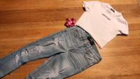 ❤️ Hollister Jeans Hose Gr. W25 L26 Tally Weijl Shirt Gr. XS weiß Hessen - Hofheim am Taunus Vorschau