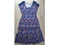 langes Kleid Sommerkleid blau mit kleinen bunten Blumen Gr. 48/50 Thüringen - Altenburg Vorschau