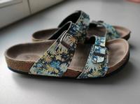 Birkenstock Sandalen Sydney Sommer blau Blumen vegan Bonn - Beuel Vorschau