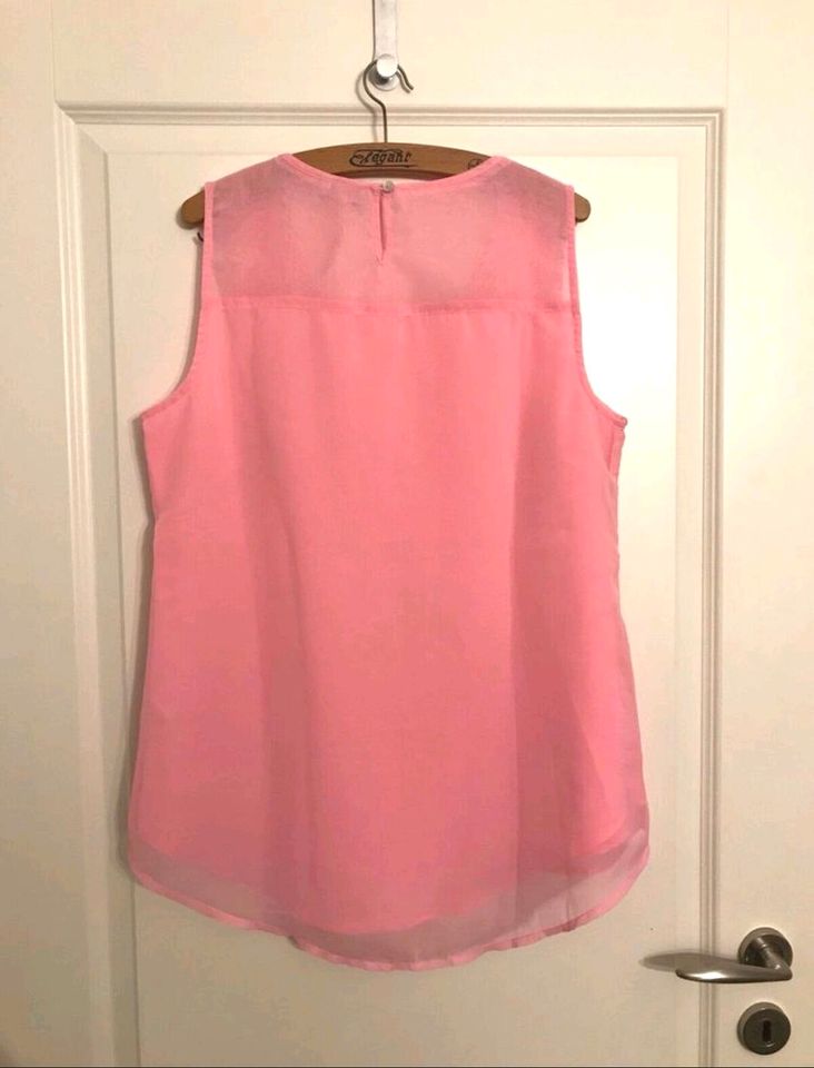 Bluse Shirt Top Street One Blüten Layer 40 Chiffon pink türkis in Hannover