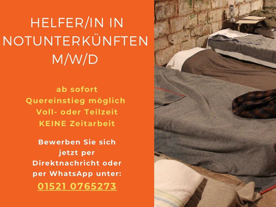 Helfer/in in Notunterkünften gesucht (m/w/d) in Berlin