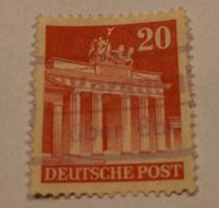 Briefmarke Deutsche Post Brandenburger Tor 20 Pfennig Schleswig-Holstein - Hemmingstedt Vorschau