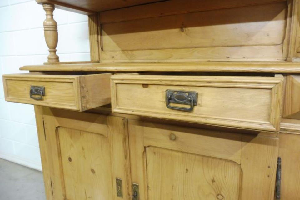 Antiker Buffetschrank Küchenschrank Vitrine Weichholz um 1880 in Nordhorn
